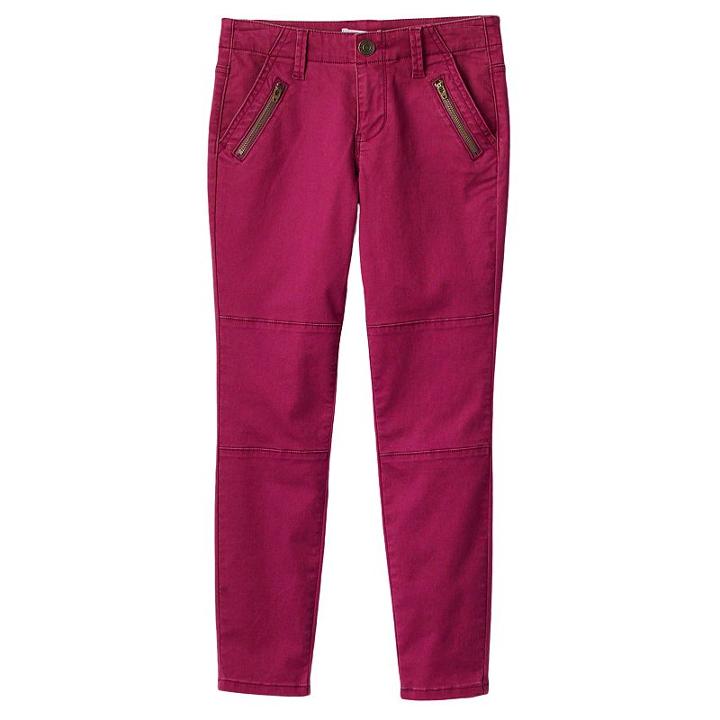 Girls 7-16 Mudd&reg; Skinny Utility Ankle Pants, Girl's, Size: 7, Red