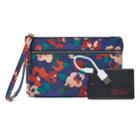 Apt. 9&reg; Rfid-blocking Phone Charging Wristlet, Women's, Dark Blue