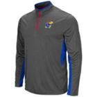 Men's Campus Heritage Kansas Jayhawks Atlas Quarter-zip Windshirt, Size: Medium, Med Blue