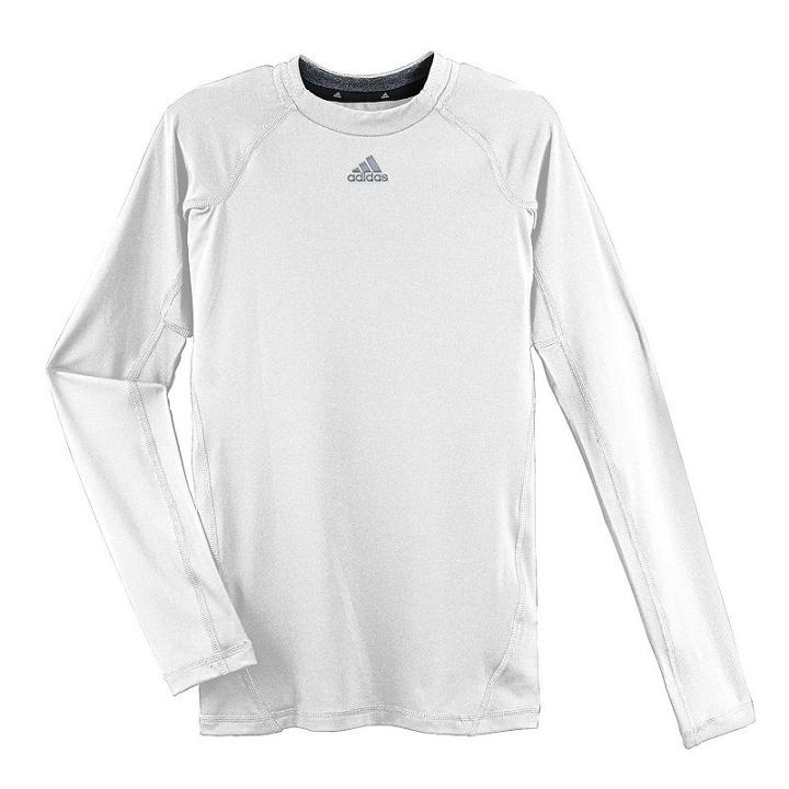 Boys 8-20 Adidas Tight-fit Performance Tee, Boy's, Size: L(14/16), White