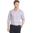 Men's Izod Classic-fit Plaid Stretch Button-down Shirt, Size: Large, Pink Other
