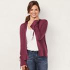 Women's Lc Lauren Conrad Love, Lauren Ribbed Cardigan, Size: Large, Pink