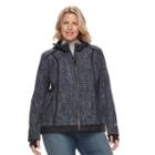 Plus Size Free Country Mock-layer Soft Shell Jacket, Women's, Size: 1xl, Black