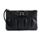 Apt. 9&reg; Bobby Bow Rfid-blocking Wristlet, Women's, Black