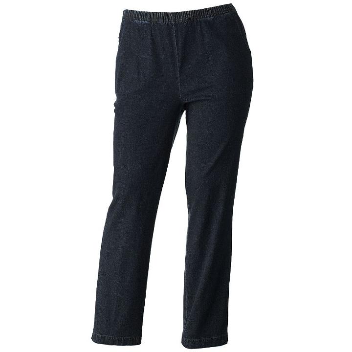 Plus Size Croft & Barrow&reg; Pull-on Tapered-leg Jeans, Women's, Size: 3xl, Blue