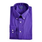 Men's Croft & Barrow&reg; Classic-fit Easy Care Button-down Collar Dress Shirt, Size: 17.5-34/35, Purple