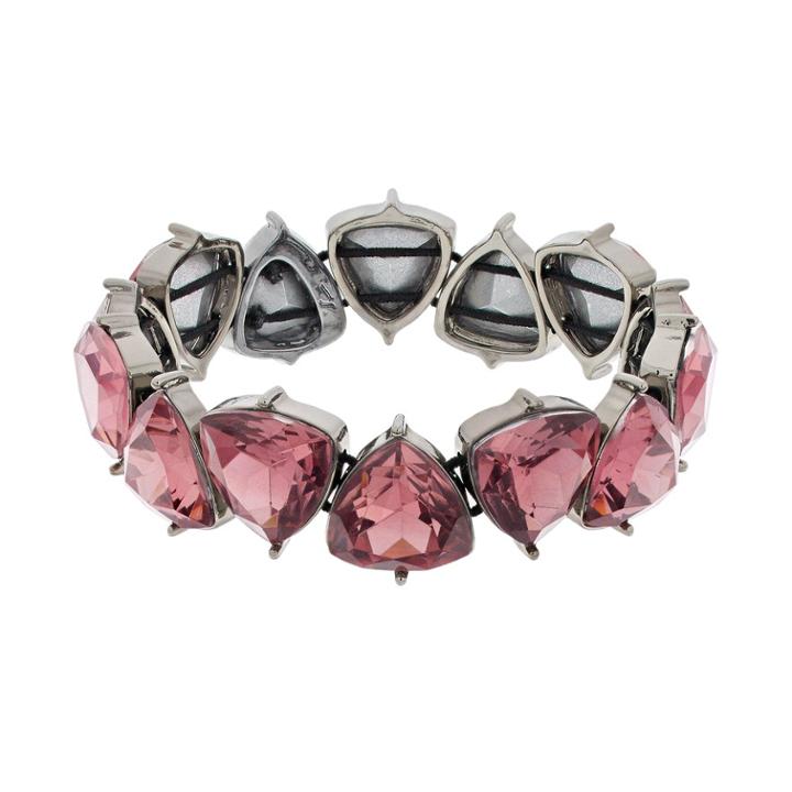 Simply Vera Vera Wang Red Simulated Crystal Stretch Bracelet, Women's, Dark Red