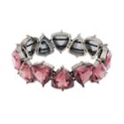 Simply Vera Vera Wang Red Simulated Crystal Stretch Bracelet, Women's, Dark Red