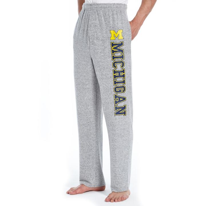Men's Concepts Sport Michigan Wolverines Reprise Lounge Pants, Size: Xxl, Grey