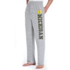 Men's Concepts Sport Michigan Wolverines Reprise Lounge Pants, Size: Xxl, Grey