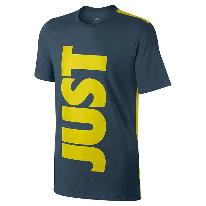 Men's Nike Colorblock Just Do It Tee, Size: Xxl, Blue Other