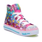 Skechers Twinkle Toes Shuffles Chat Time Girls' Light Up Sneakers, Girl's, Size: 2, Blue Other