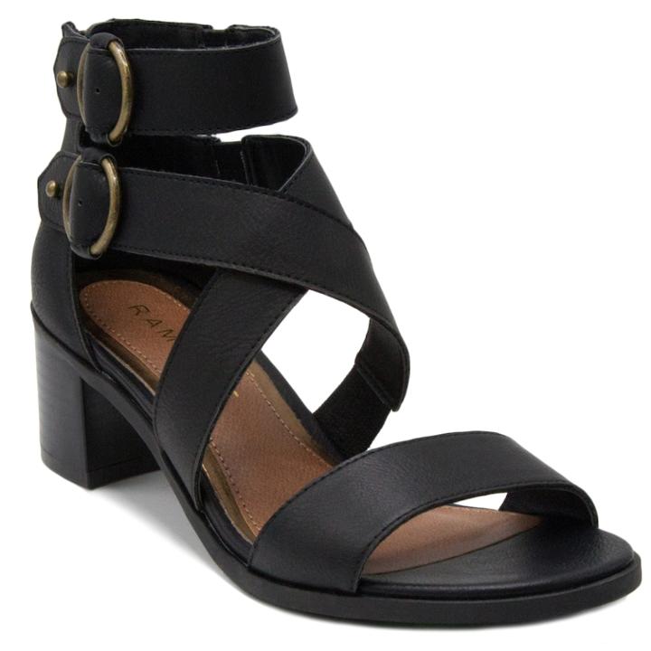 Rampage Haspie Women's High Heel Sandals, Size: Medium (8), Black