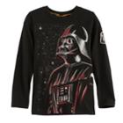 Boys 4-7x Star Wars A Collection For Kohl's Darth Vader Stars Graphic Tee, Size: 6, Black