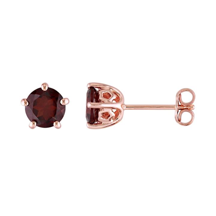 Stella Grace Laura Ashley Sterling Silver Garnet Stud Earrings, Women's, Red