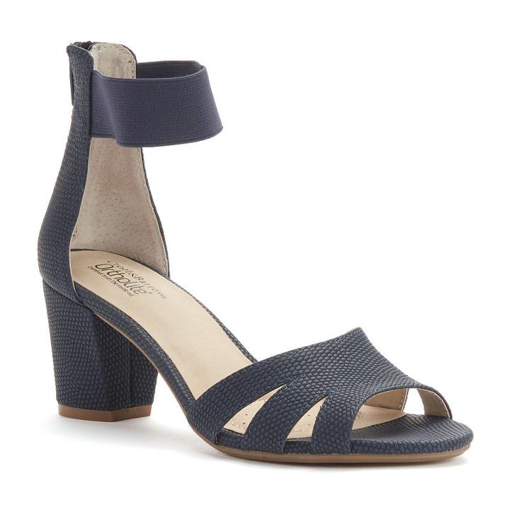 Croft & Barrow&reg; Women's Ortholite Block-heel Sandals, Size: 7, Blue