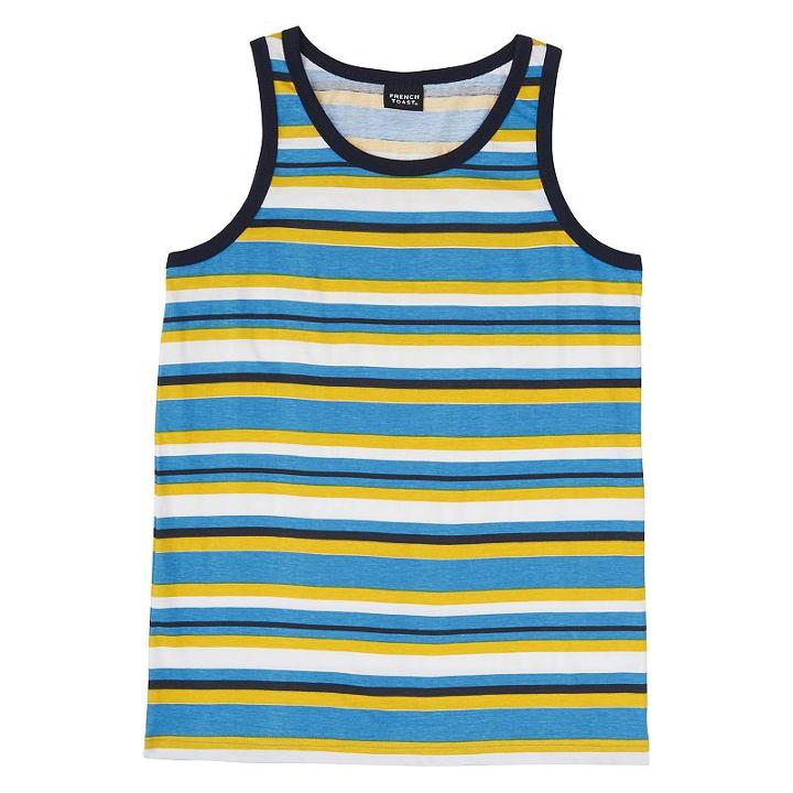 Boys 8-20 French Toast Striped Tank, Boy's, Size: Medium, Brt Blue