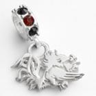 Dayna U South Carolina Gamecocks Sterling Silver Crystal Logo Charm, Women's, Multicolor