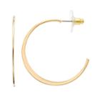 Lc Lauren Conrad Flat Tube Nickel Free Semi-hoop Earrings, Women's, Multicolor