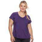 Plus Size Fila Sport&reg; Basic Racer Tee, Women's, Size: 3xl, Drk Purple