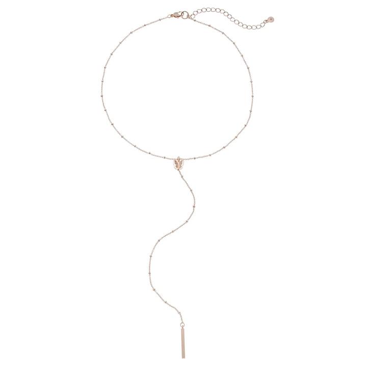 Lc Lauren Conrad Butterfly & Stick Pendant Y Necklace, Women's, Light Pink