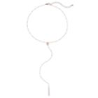 Lc Lauren Conrad Butterfly & Stick Pendant Y Necklace, Women's, Light Pink