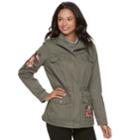 Juniors' J-2 Embroidered Twill Anorak Jacket, Teens, Size: Large, Dark Green