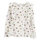 Girls 4-12 Carter's Floral Ruffled Top, Size: 6-6x, Print
