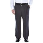 Big & Tall Haggar Premium Stretch No-iron Khaki Pleated Pants, Men's, Size: 46x29, Dark Grey