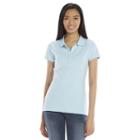 So&reg; Solid School Uniform Juniors' Polo, Girl's, Size: Small, Med Blue