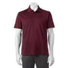 Men's Haggar Classic-fit Windowpane Performance Polo, Size: Xl, Drk Purple