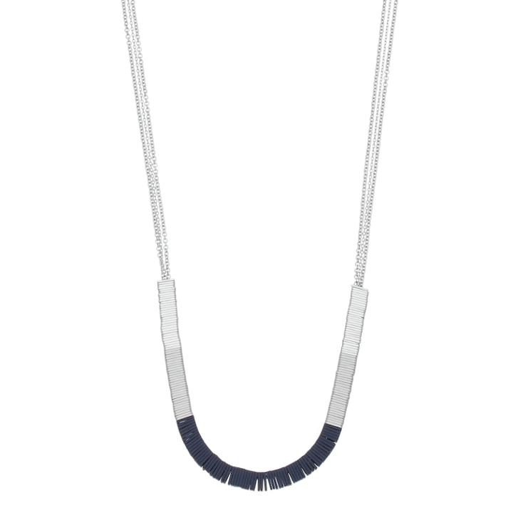 Simply Vera Vera Wang Silver Tone Long Statement Necklace, Women's, Blue