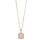 Pure Radiance Lab-created White Sapphire & Diamond Accent Square Cluster Pendant, Women's, Size: 18