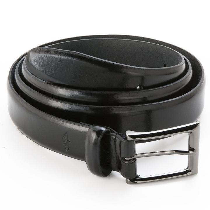 Dockers&reg; Feathered-edge Leather Belt - Extended Size, Size: 50, Black