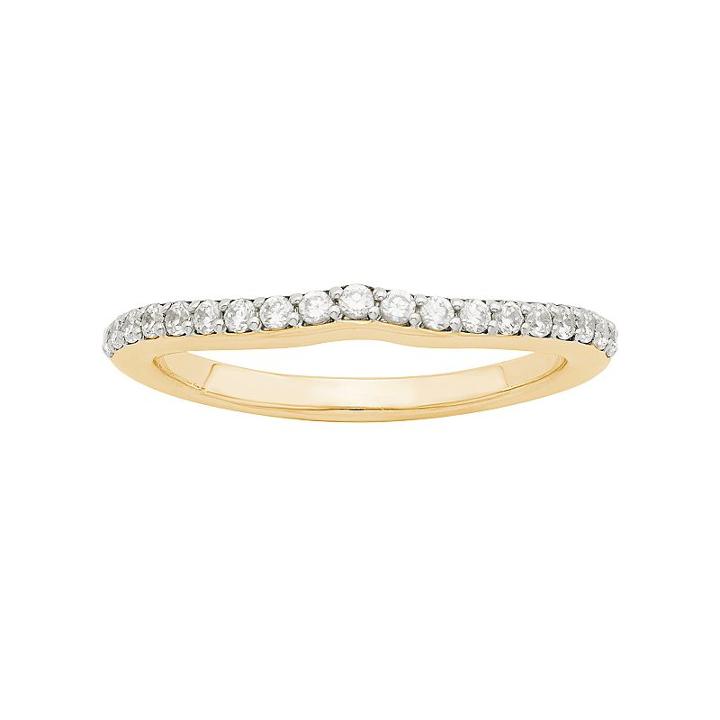 Love 360 14k Gold 1/4 Carat T.w. Diamond Wedding Ring, Adult Unisex, Size: 6, White