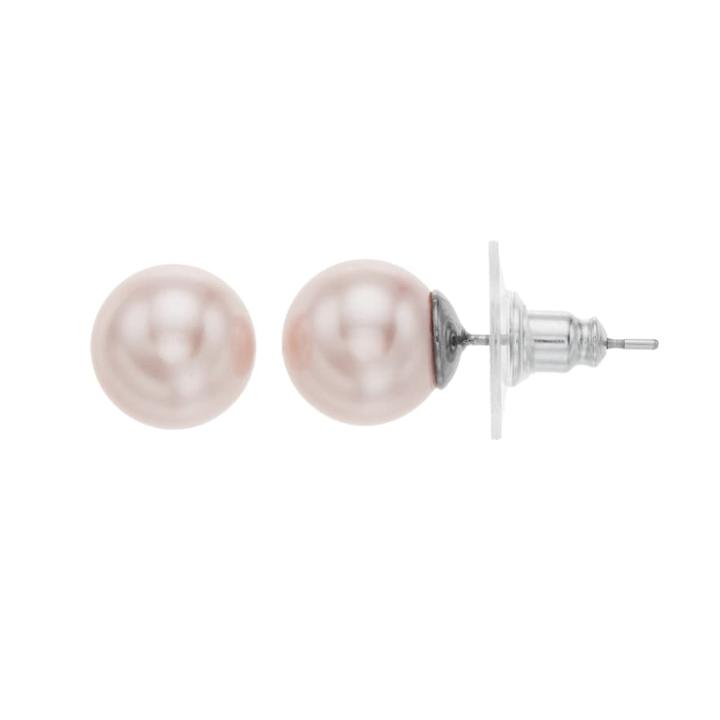 Simply Vera Vera Wang Pink Simulated Pearl Stud Earrings, Women's, Light Pink