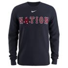 Men's Nike Boston Red Sox Local Hunt Long-sleeve Tee, Size: Xxl, Blue (navy)