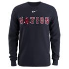 Men's Nike Boston Red Sox Local Hunt Long-sleeve Tee, Size: Xxl, Blue (navy)