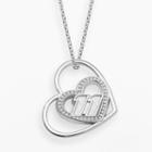 Insignia Collection Nascar Denny Hamlin Sterling Silver 11 Heart Pendant, Women's, Size: 18, Grey