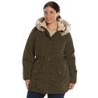 Plus Size Braetan Hooded Microfiber Anorak Jacket, Women's, Size: 1xl, Dark Green