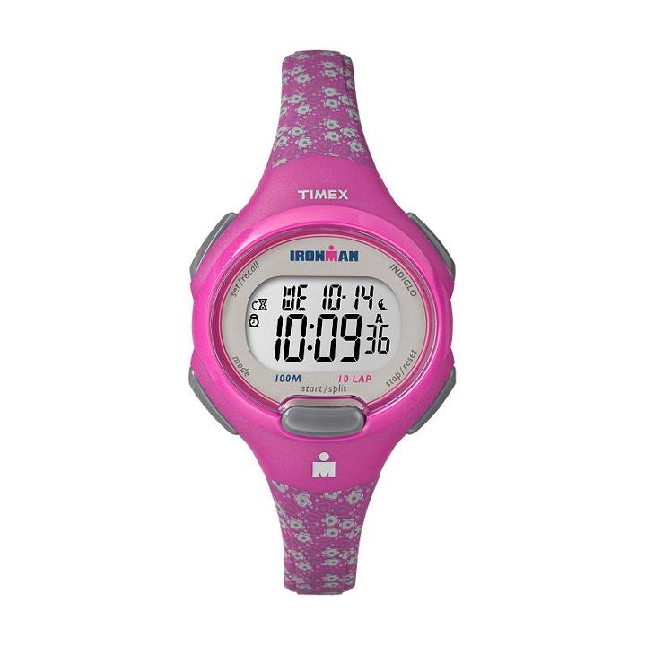 Timex Women's Ironman Essential 10-lap Digital Chronograph Watch, Size: Medium, Pink