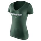 Women's Nike Michigan State Spartans Wordmark Tee, Size: Xl, Green