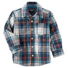 Boys 4-12 Oshkosh B'gosh Plaid Button Down Shirt, Size: 12, Ovrfl Oth