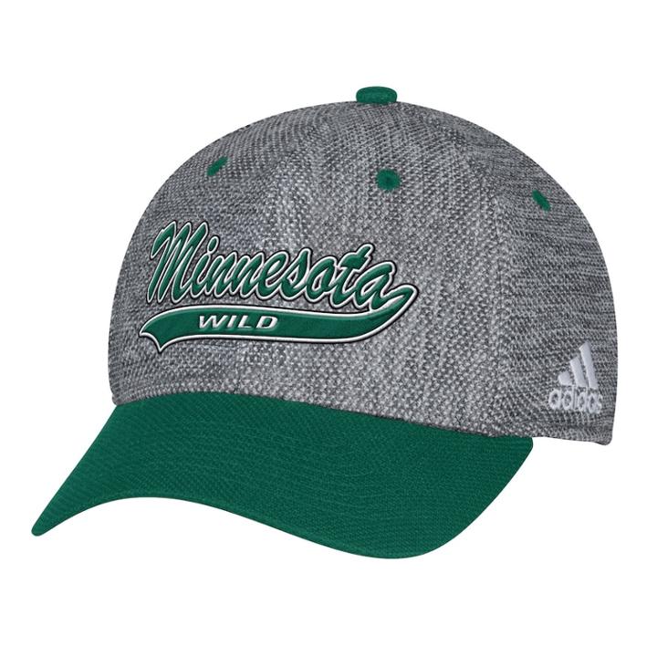 Adult Adidas Minnesota Wild Structured Flex-fit Cap, Men's, Size: S/m, Gray