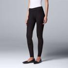 Simply Vera Vera Wang Microsuede Leggings, Size: Small, Black