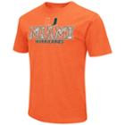 Men's Campus Heritage Miami Hurricanes Team Color Tee, Size: Xl, Orange