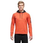 Men's Adidas Pull-over Hoodie, Size: Medium, Med Orange
