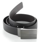 Apt. 9&reg; Reversible Plaque Leather Belt, Men's, Size: 40, Black