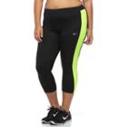 Plus Size Nike Dri-fit Essential Crop Running Tights, Women's, Size: 1xl, Grey (charcoal)