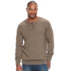 Big & Tall Sonoma Goods For Life&trade; Classic-fit Coolmax Henley, Men's, Size: Xl Tall, Med Brown